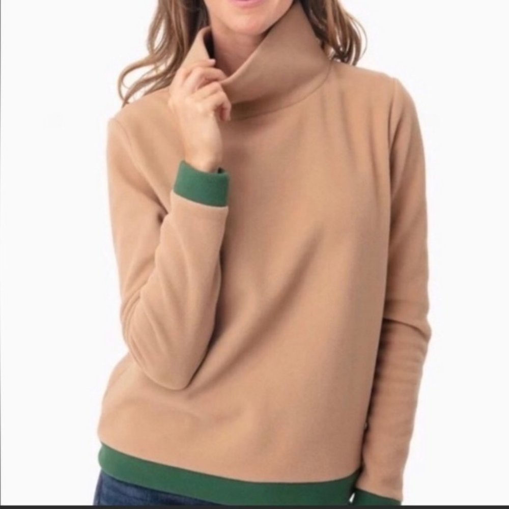 Dudley Stephens Park Slope Vello Fleece Camel Colorblock Size Medium